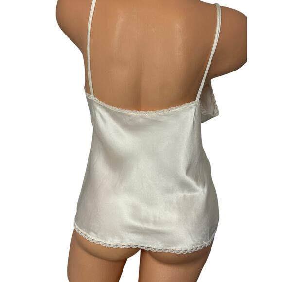 Vintage Maidenform Chantilly Ivory Nylon & Lace Camisole Slip 36 - Picture 5 of 8